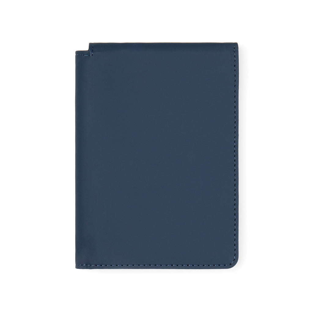VINGA Baltimore RCS recycelte Polyester-RFID-Reisepasshülle – navy blau