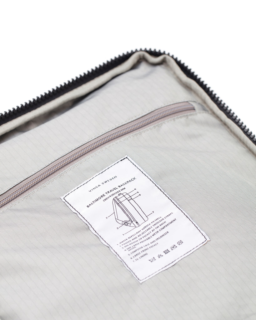 VINGA Baltimore TCS Travel Rucksack – greige