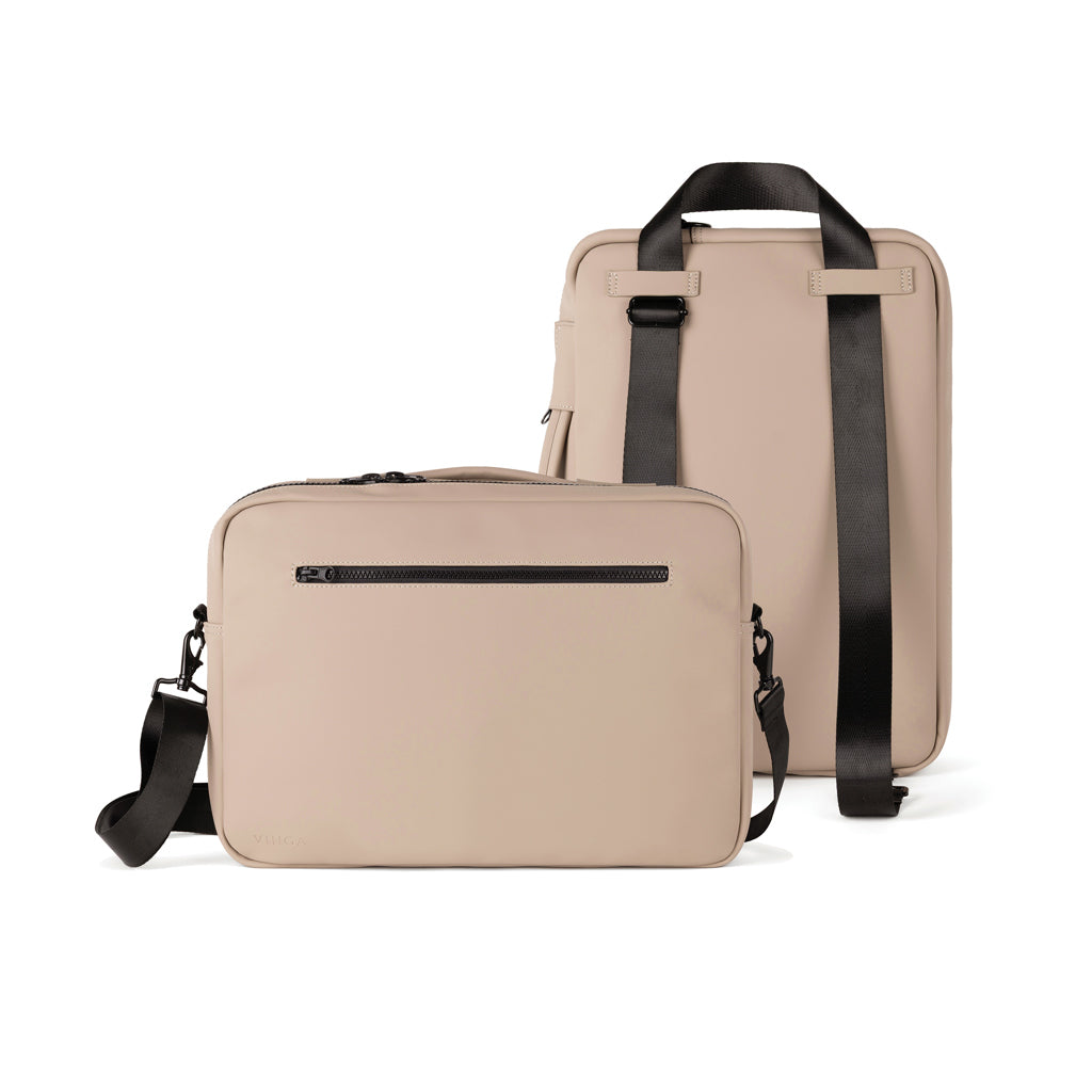 VINGA Baltimore RCS wandelbare Rucksack-Aktentasche – greige