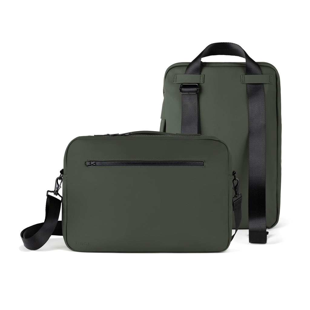 VINGA Baltimore RCS wandelbare Rucksack-Aktentasche – grün