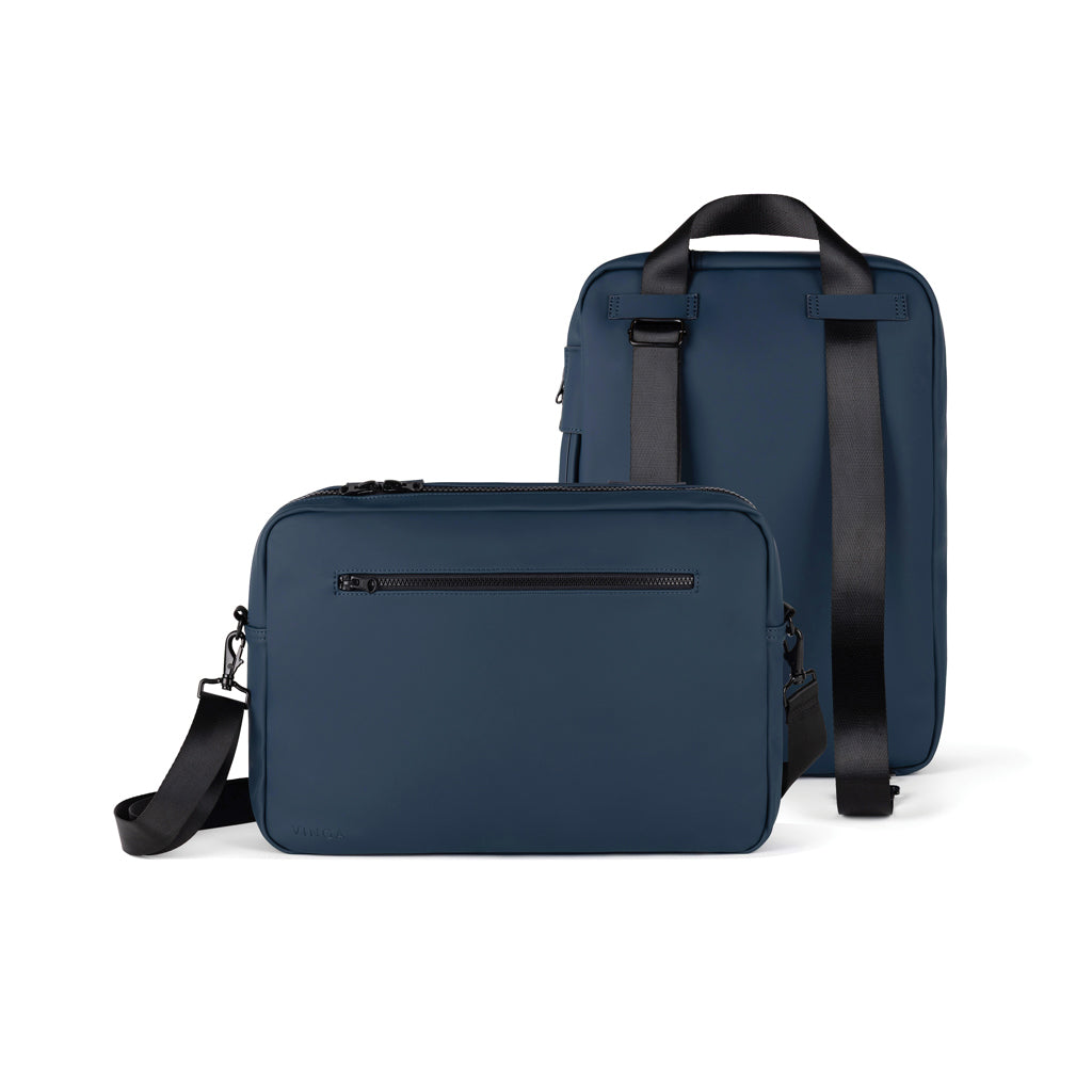 VINGA Baltimore RCS wandelbare Rucksack-Aktentasche – navy blau