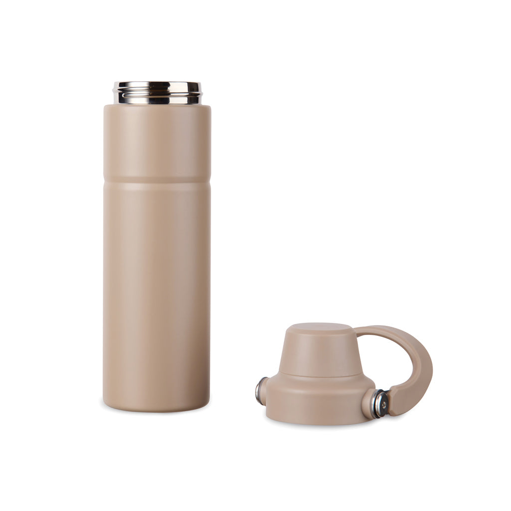 VINGA Baltimore Trek RCS recycelte SS Flasche 600ml – greige