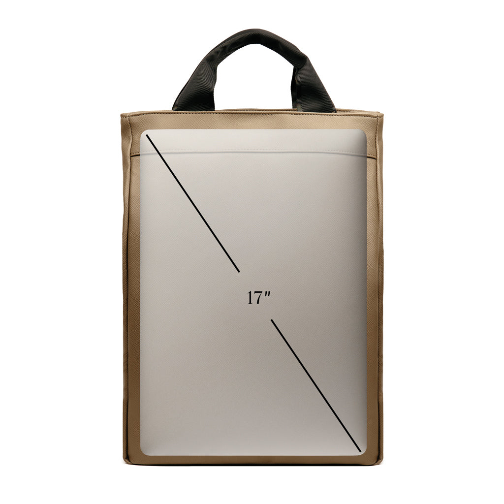 VINGA Bermond Rucksack aus RCS recyceltem PU – braun