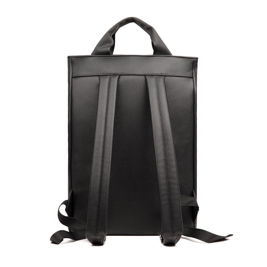VINGA Bermond Rucksack aus RCS recyceltem PU – schwarz