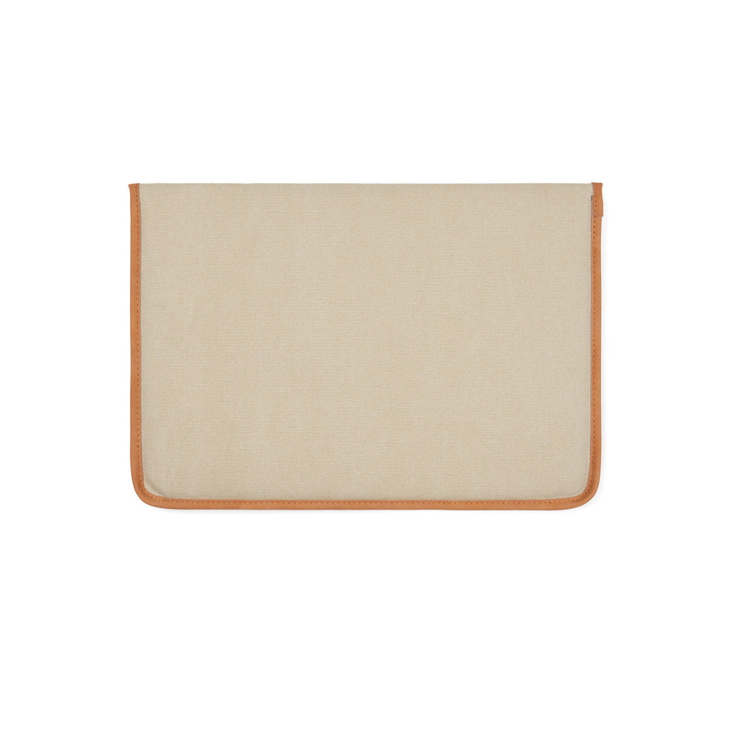 VINGA Bosler 14" Laptop-Tasche aus GRS recyceltem Canvas – beige