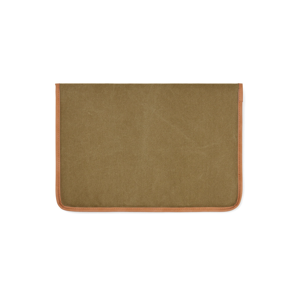 VINGA Bosler 14" Laptop-Tasche aus GRS recyceltem Canvas – grün