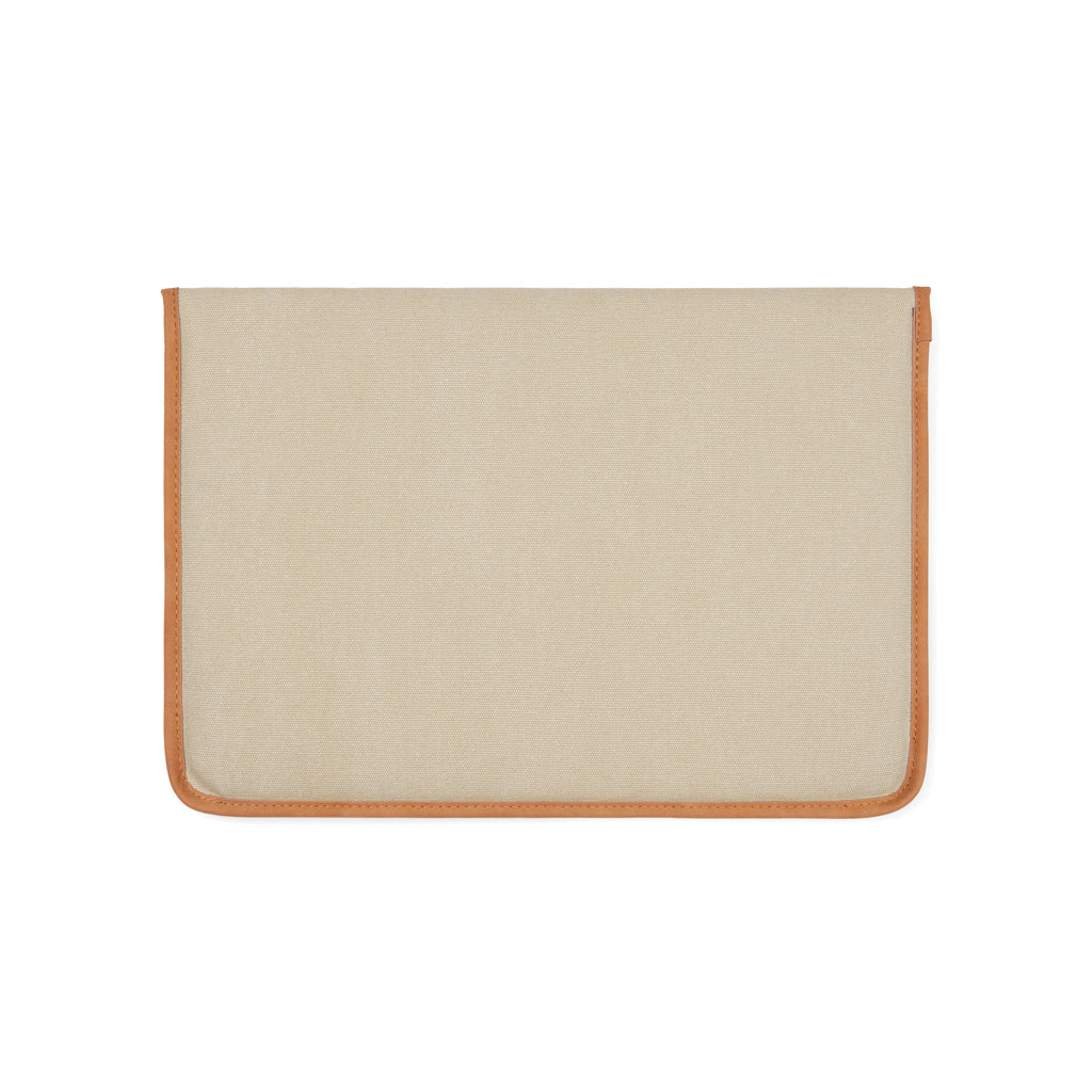 VINGA Bosler 16" Laptop-Tasche aus GRS recyceltem Canvas – beige