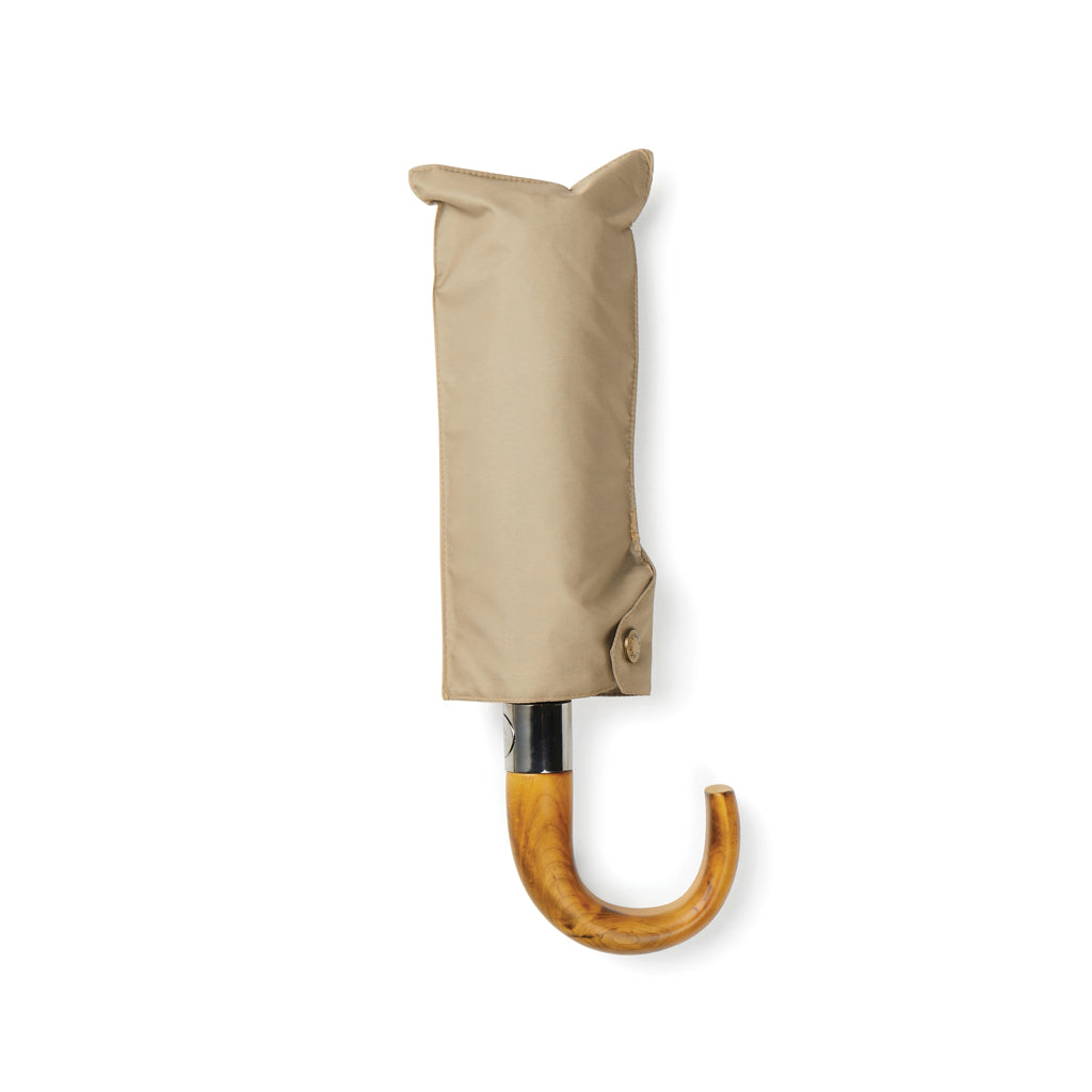 VINGA Bosler AWARE™ 21" faltbarer Schirm aus recyceltem PET – beige