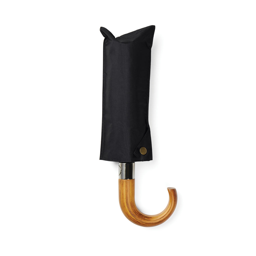 VINGA Bosler AWARE™ 21" faltbarer Schirm aus recyceltem PET – schwarz