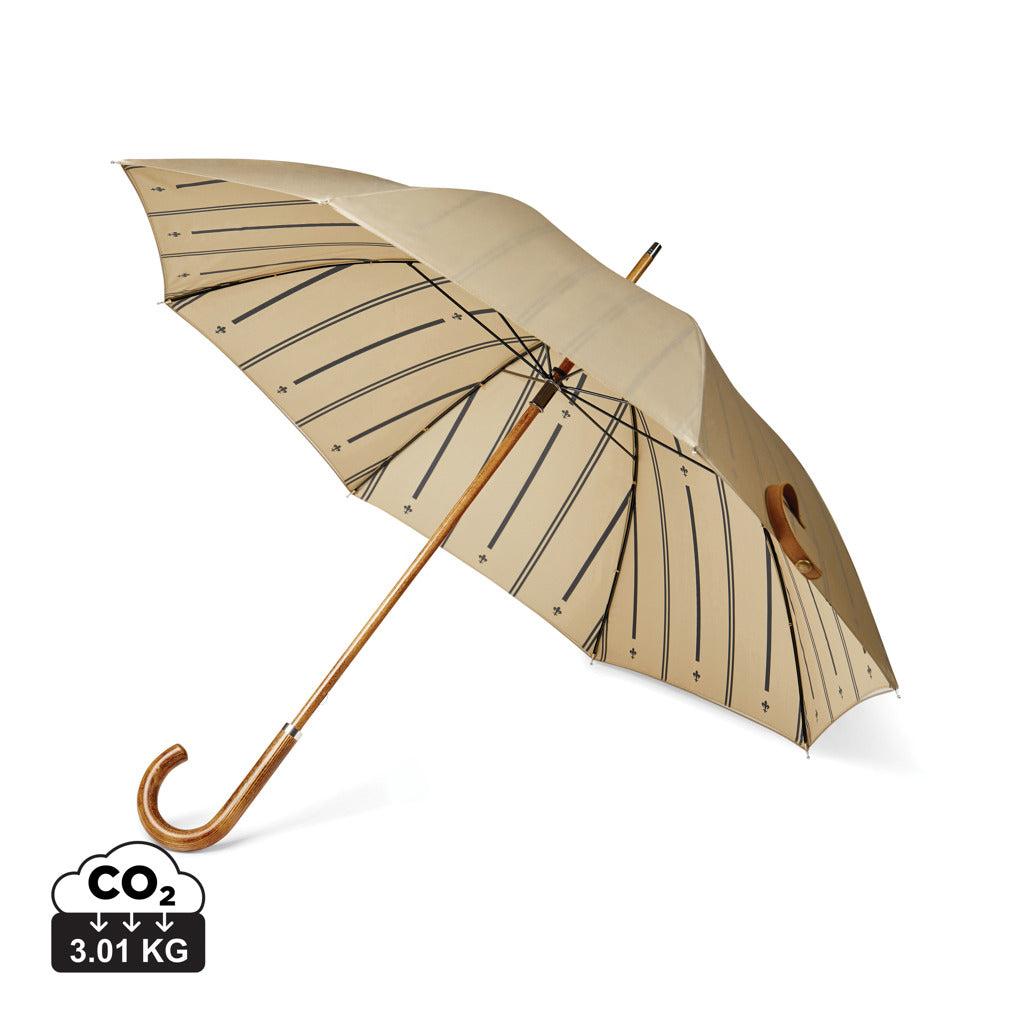 VINGA Bosler AWARE™ Regenschirm aus recyceltem PET – beige