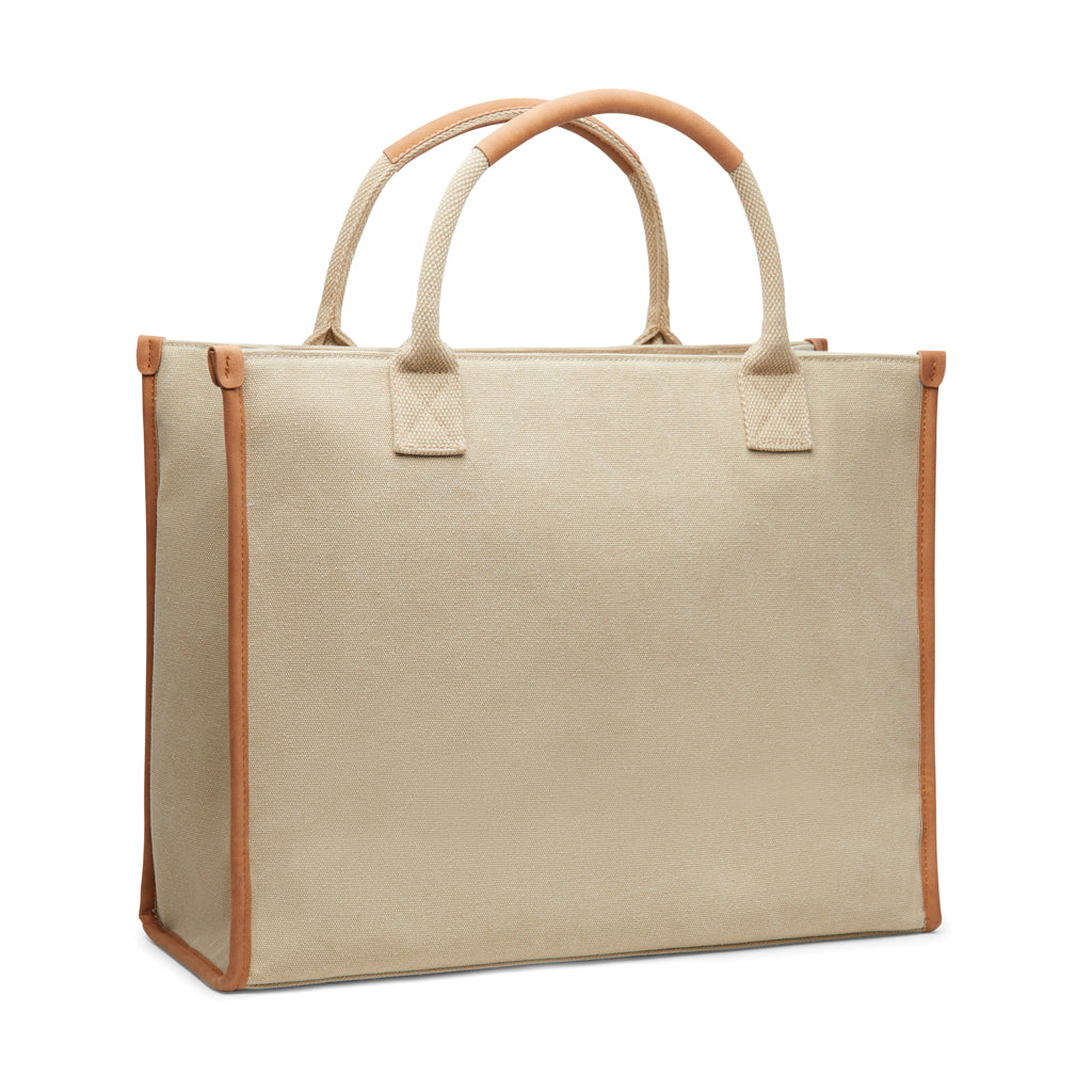VINGA Bosler Büro-Tasche aus RCS recyceltem Canvas – beige