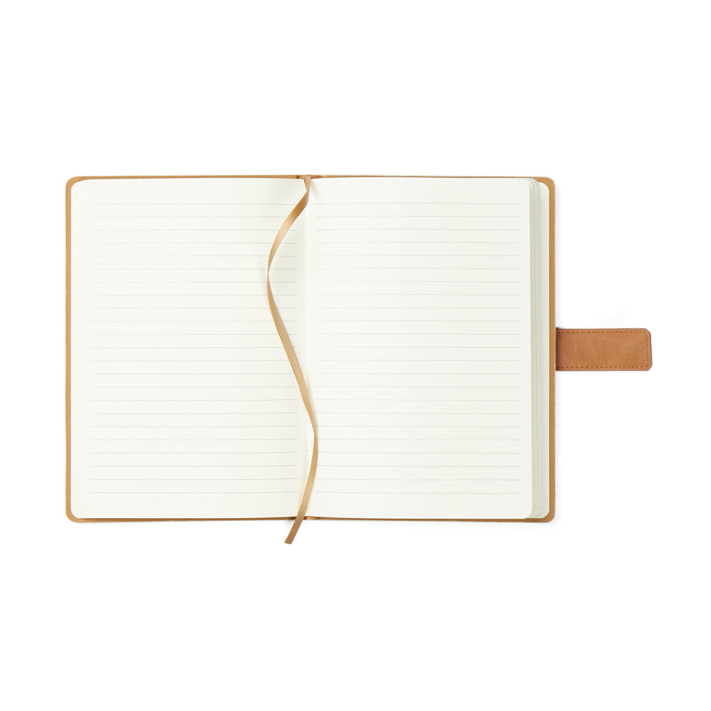 VINGA Bosler Notizbuch aus RCS recyceltem Papier – beige