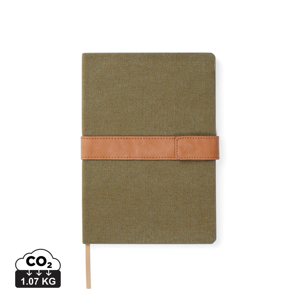 VINGA Bosler Notizbuch aus RCS recyceltem Papier – grün