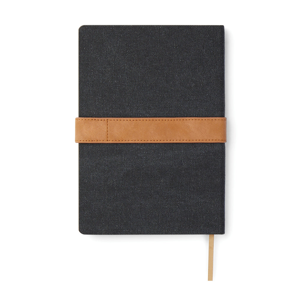 VINGA Bosler Notizbuch aus RCS recyceltem Papier – schwarz