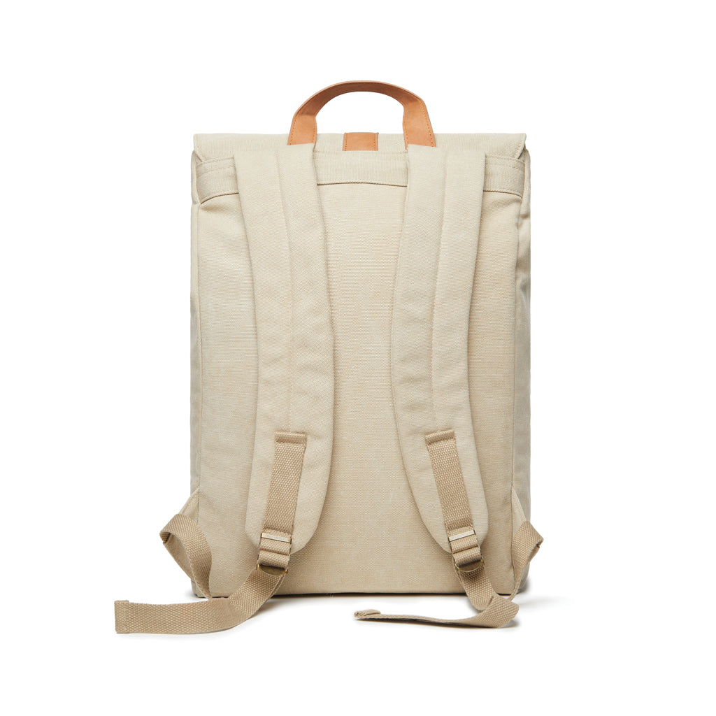 VINGA Bosler Rucksack aus GRS recyceltem Canvas – beige