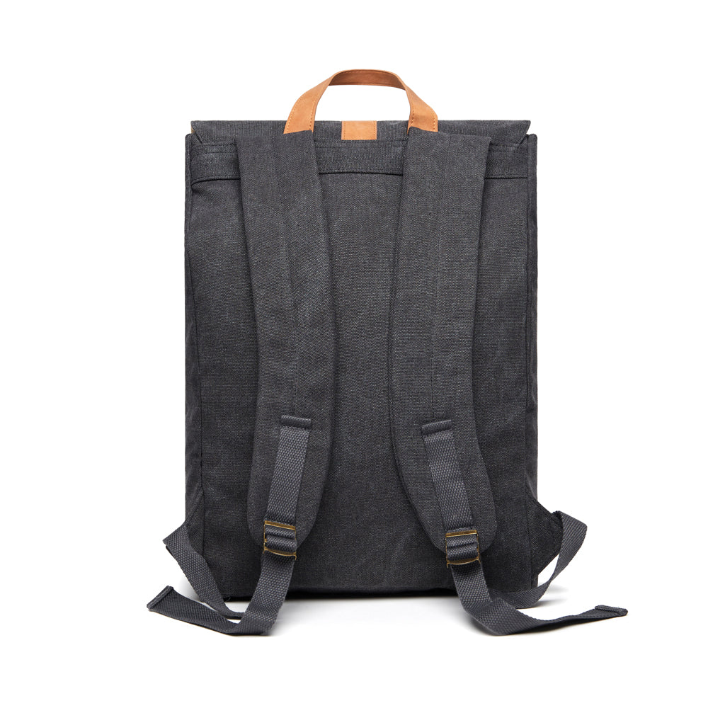 VINGA Bosler Rucksack aus GRS recyceltem Canvas – schwarz