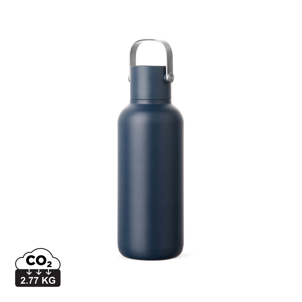 VINGA Cael RCS Stainless-Steel Trinkflasche 600ml – navy blau