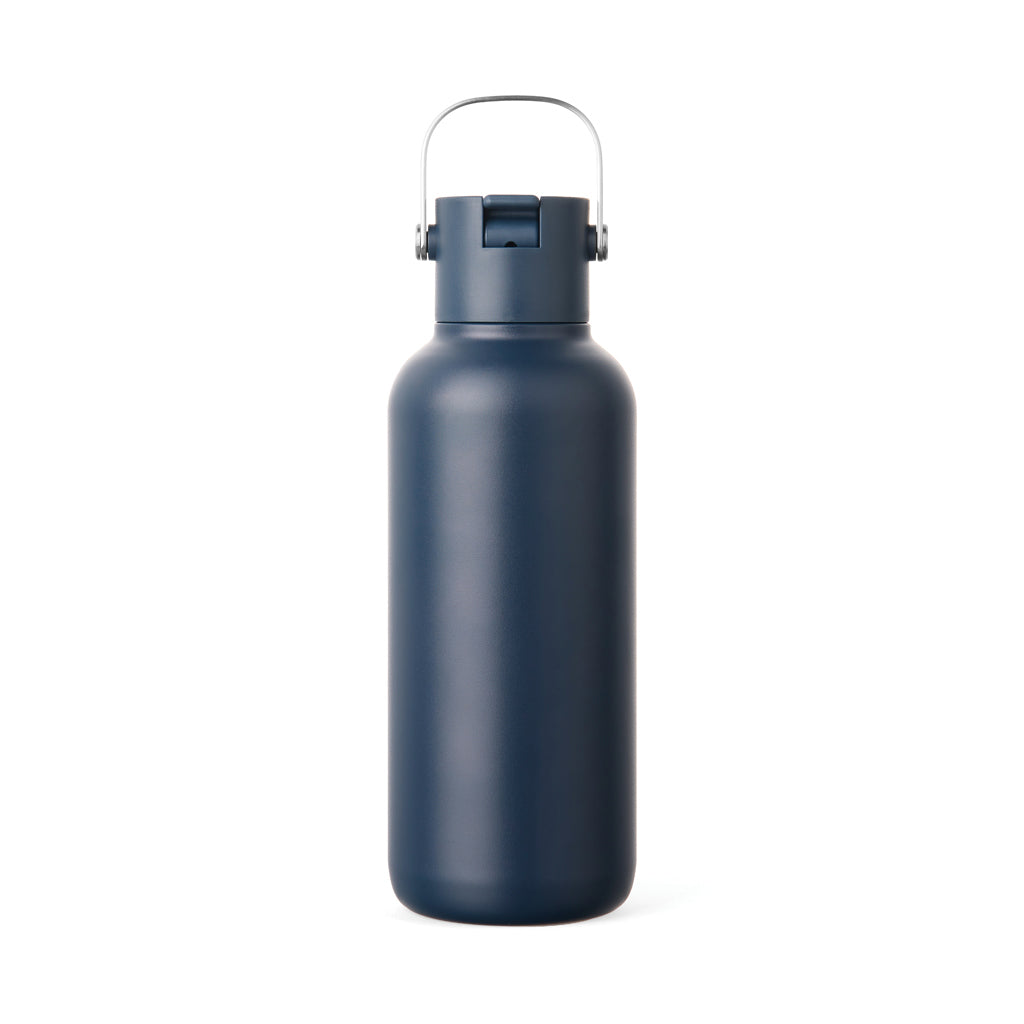 VINGA Cael RCS Stainless-Steel Trinkflasche 600ml – navy blau