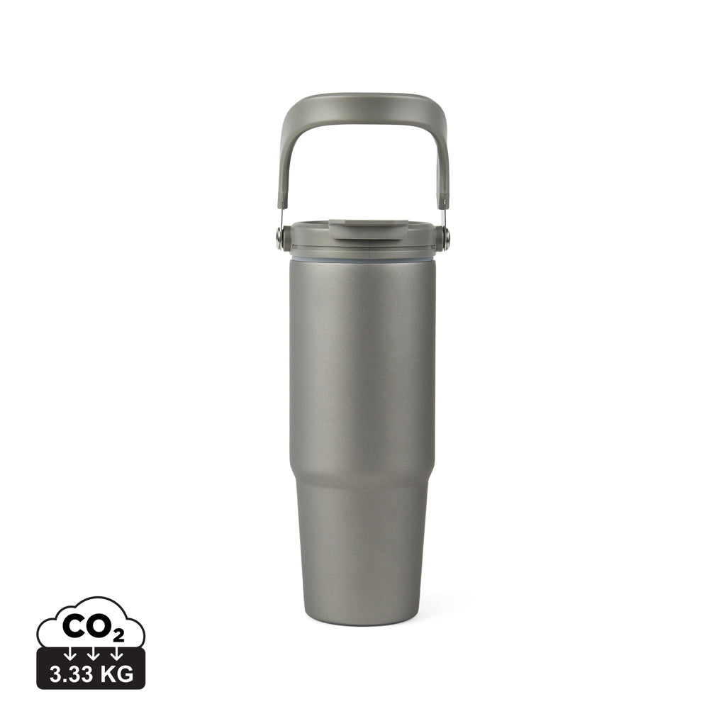 VINGA Eos Trek 880ml Flasche aus RCS rec. Stainless-Steel – grau