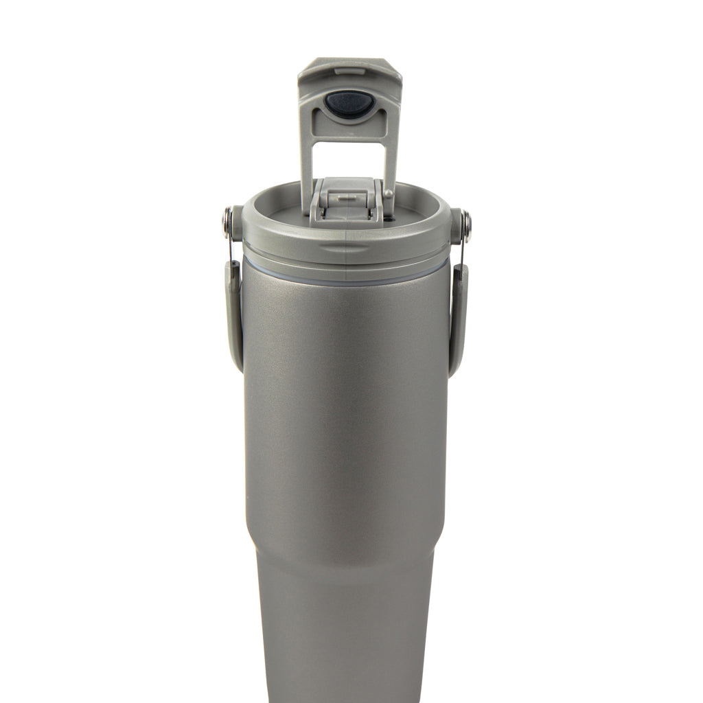 VINGA Eos Trek 880ml Flasche aus RCS rec. Stainless-Steel – grau