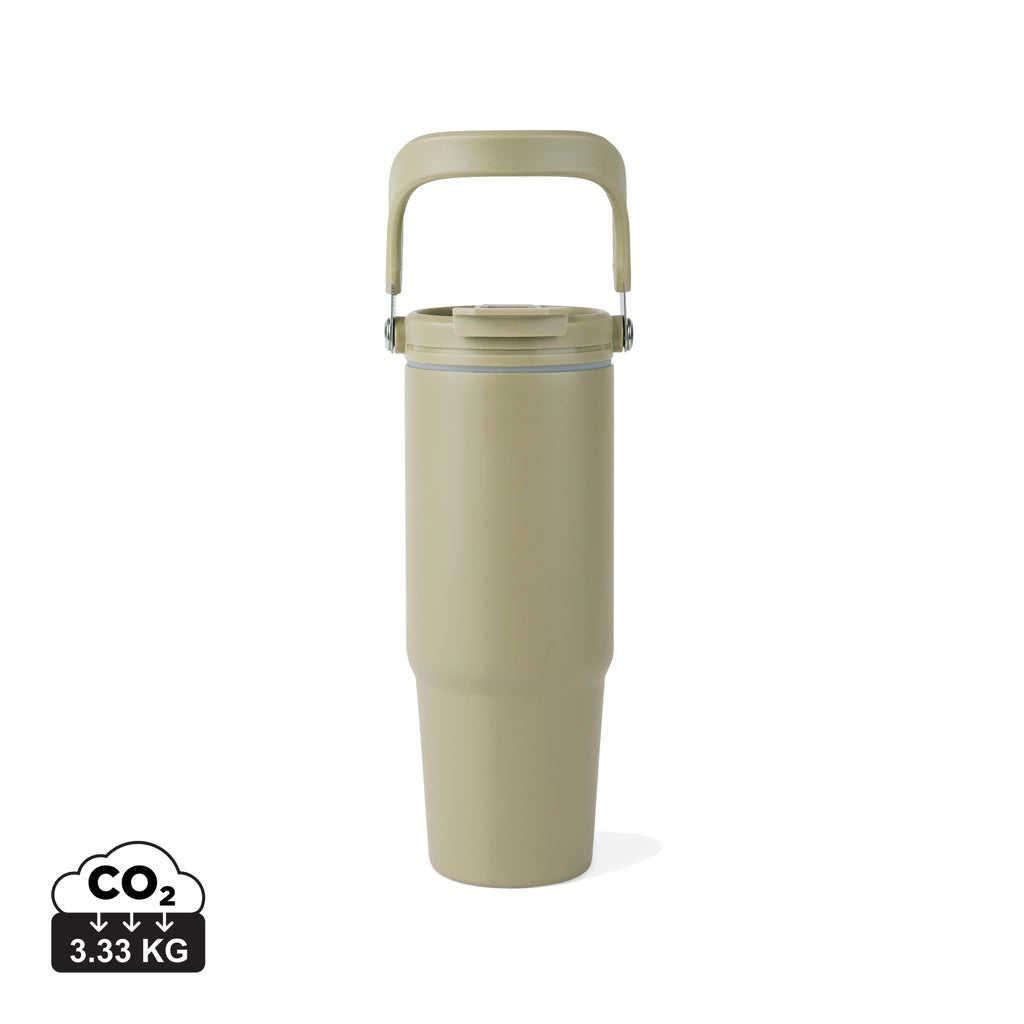 VINGA Eos Trek 880ml Flasche aus RCS rec. Stainless-Steel – grün