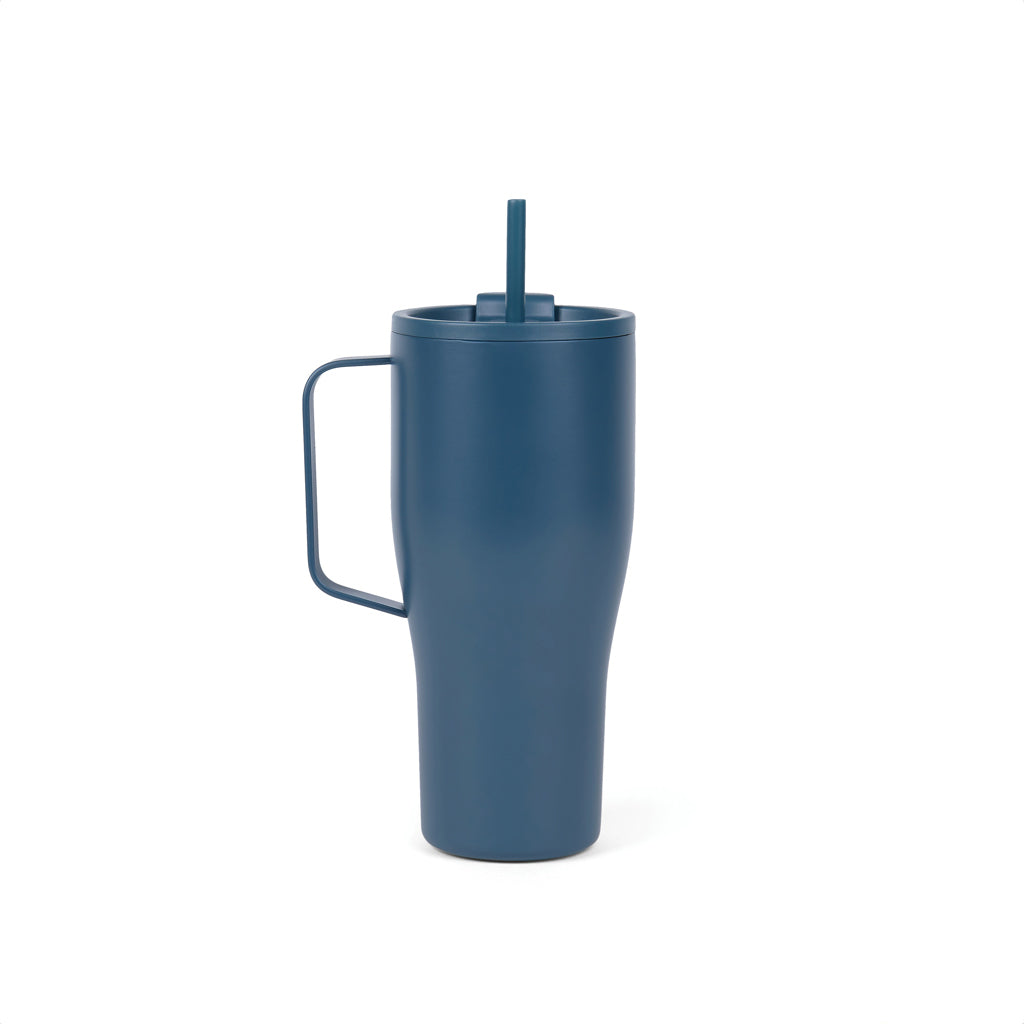 VINGA Eos Voyager 800ml Flasche aus RCS rec. Stainless-Steel – navy blau