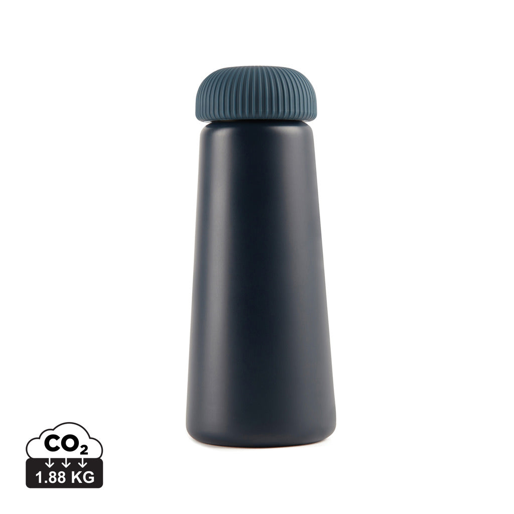 VINGA Erie 450ml Vakuumflasche aus RCS recyceltem Stahl – blau