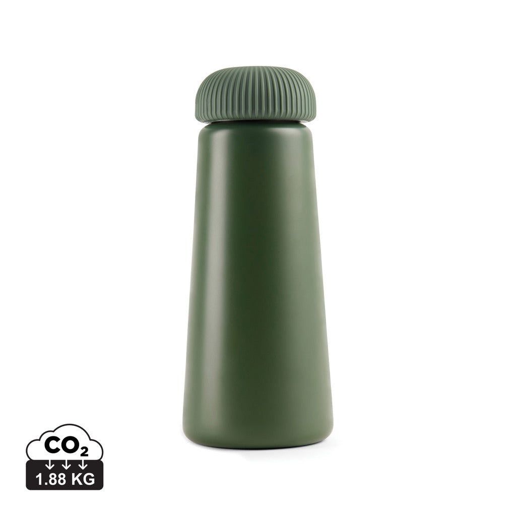 VINGA Erie 450ml Vakuumflasche aus RCS recyceltem Stahl – grün