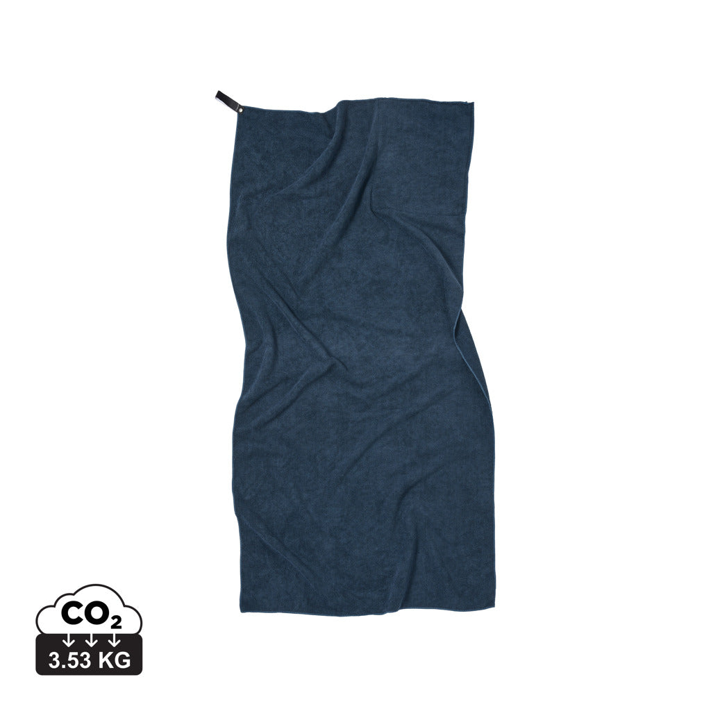 VINGA GRS rPET Active Dry Handtuch 140x70 – blau