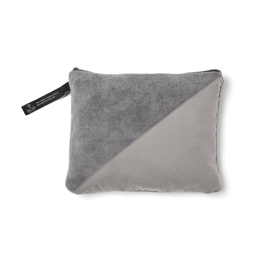 VINGA GRS rPET Active Dry Handtuch 140x70 – grau