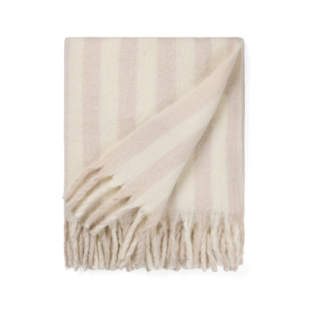 VINGA Lioro Decke aus GRS Wollmischung – beige