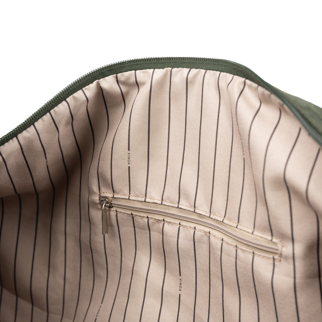 VINGA Marlow Wochenendtasche RCS aus recyceltem Polyester – grün