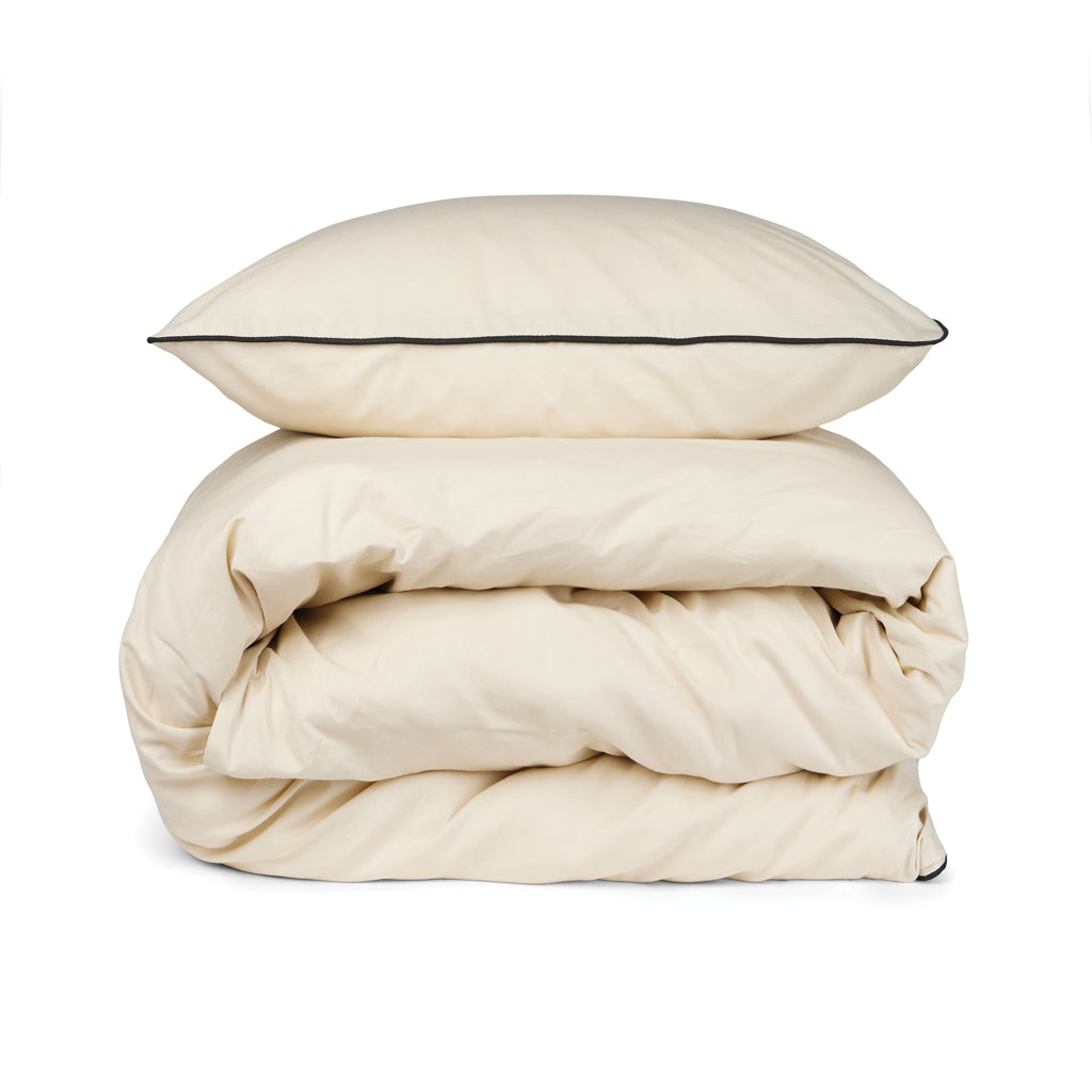 VINGA Marston OCS Bio-Baumwoll-Bettwäsche, 4er-Set – beige