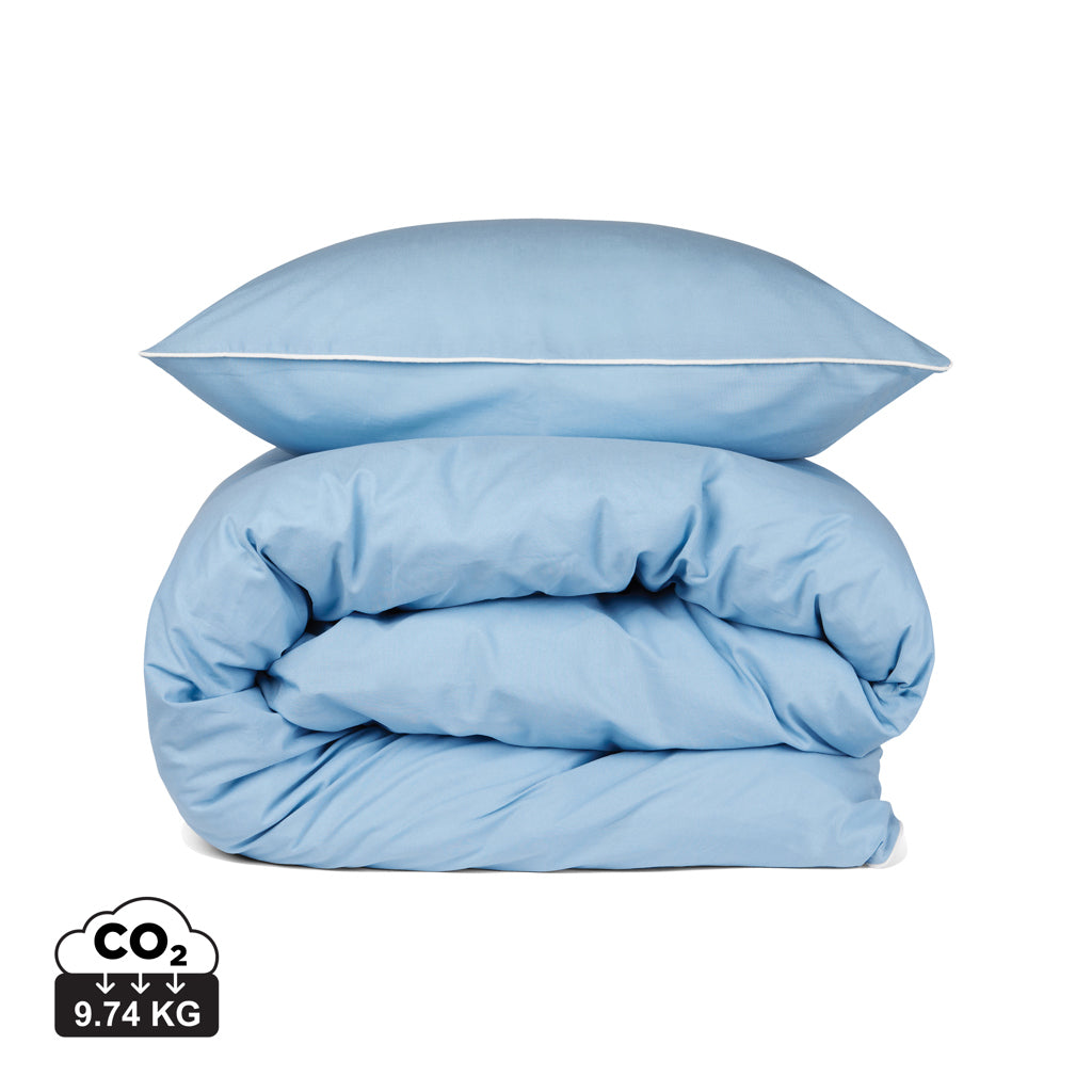 VINGA Marston OCS Bio-Baumwoll-Bettwäsche, 4er-Set – blau