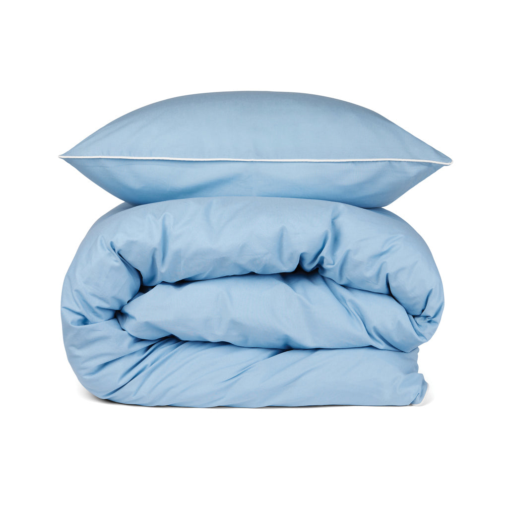VINGA Marston OCS Bio-Baumwoll-Bettwäsche, 4er-Set – blau