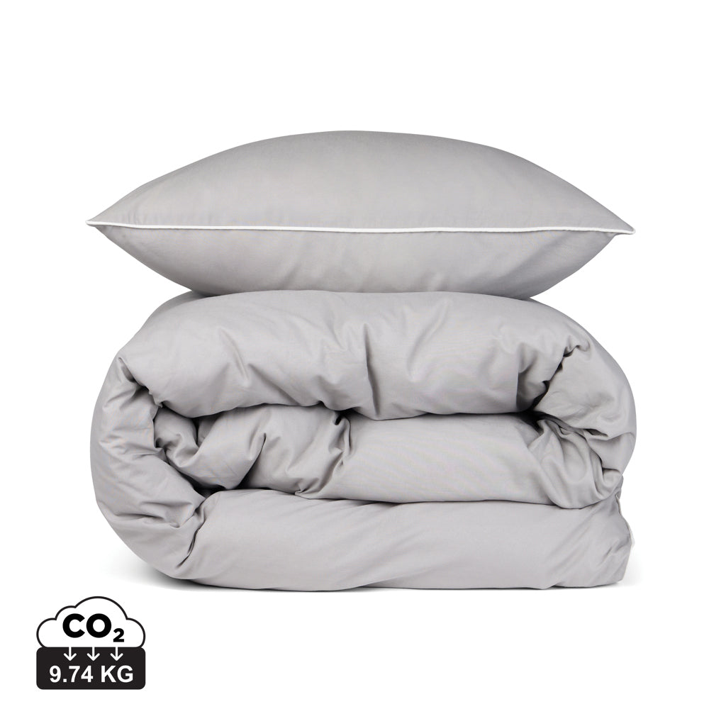 VINGA Marston OCS Bio-Baumwoll-Bettwäsche, 4er-Set – grau