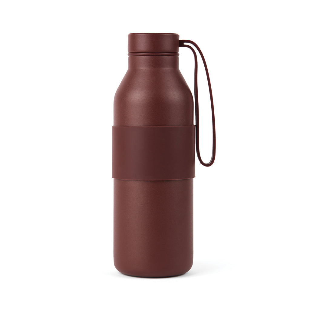 VINGA Niro RCS Stainless-Steel Sling Flasche 500ml – burgunderrot
