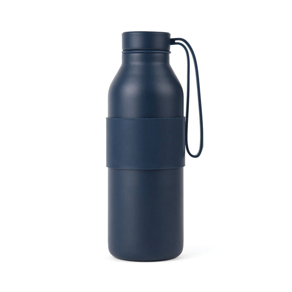 VINGA Niro RCS Stainless-Steel Sling Flasche 500ml – navy blau