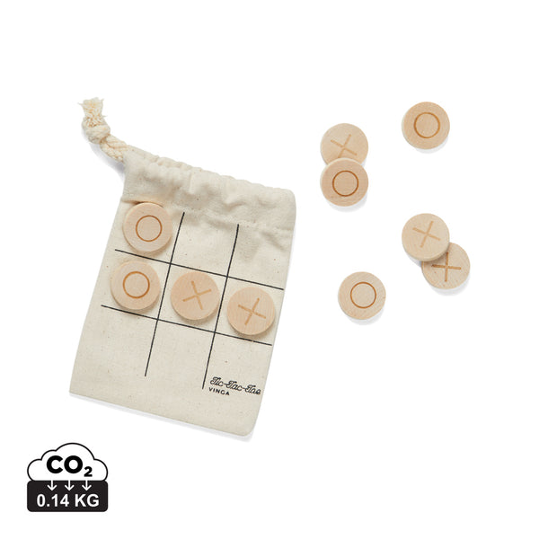 VINGA Tic Tac Toe Mini Spiel mit Logo als Weihnachtsgeschenk