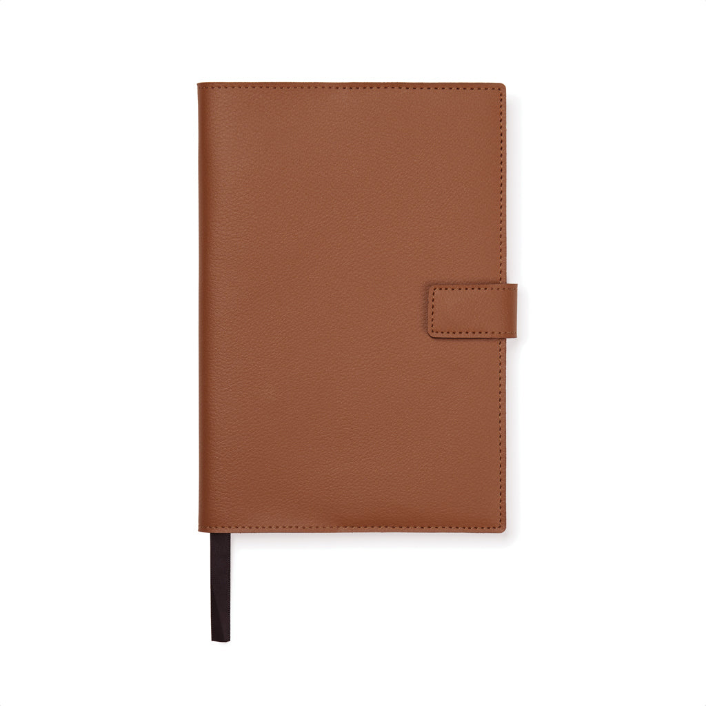 VINGA Timo Notizbuch aus RCS recyceltem rPET – braun