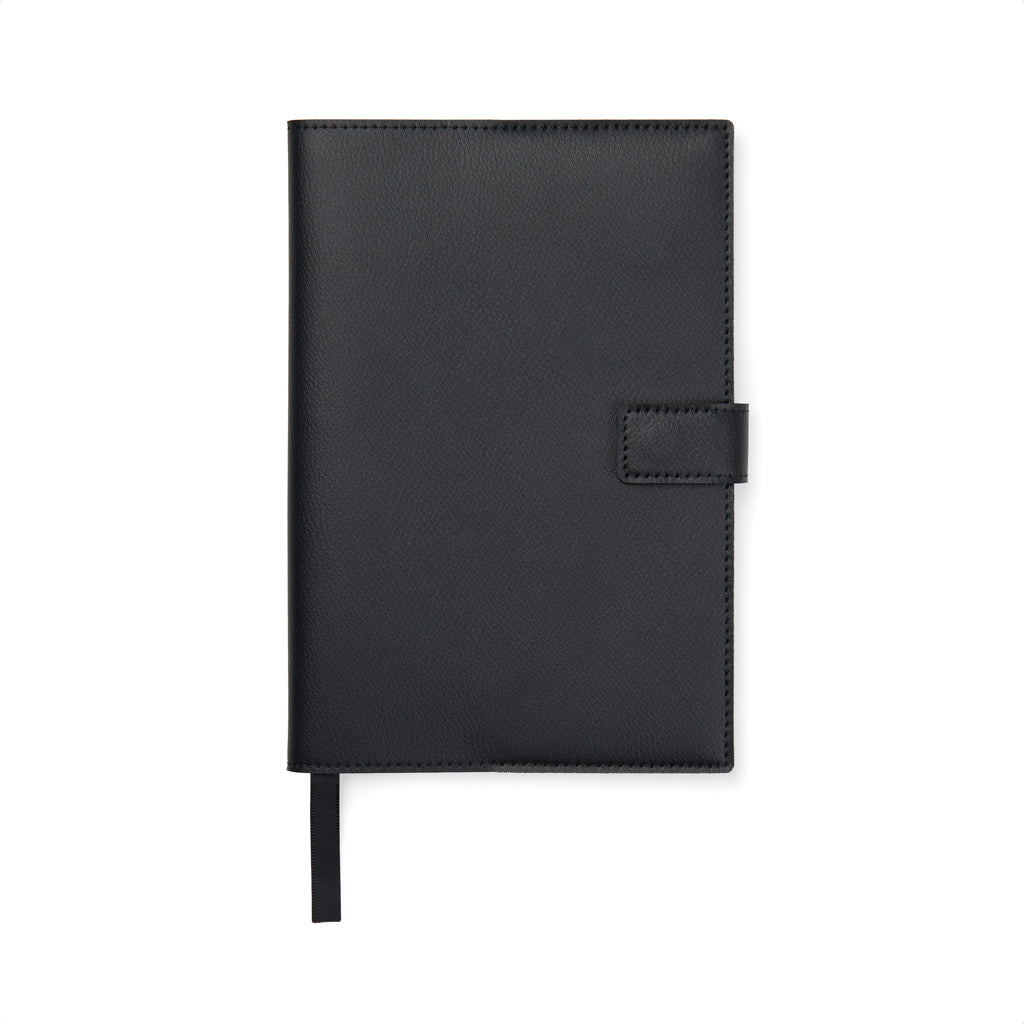 VINGA Timo Notizbuch aus RCS recyceltem rPET – schwarz