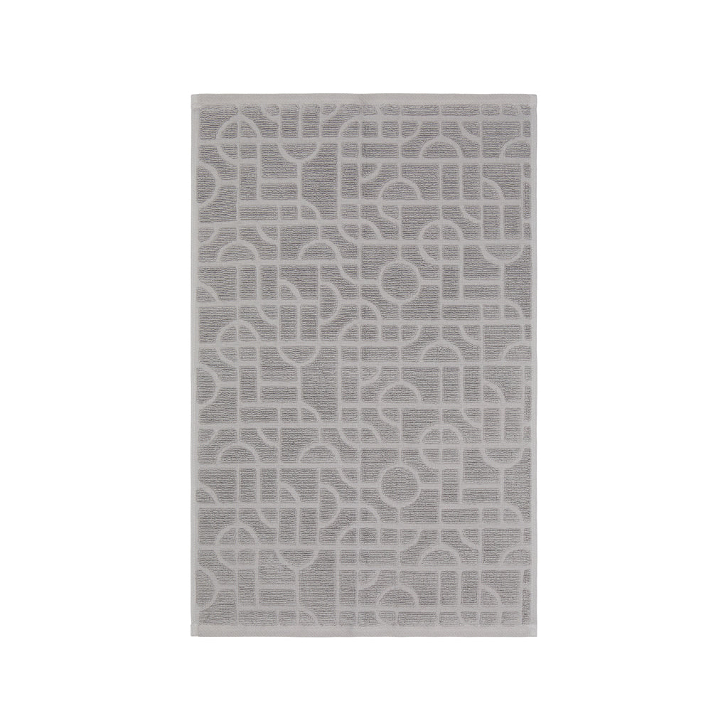 VINGA Verso Handtuch aus OCS Bio-Baumwolle, 4er-Set – grau