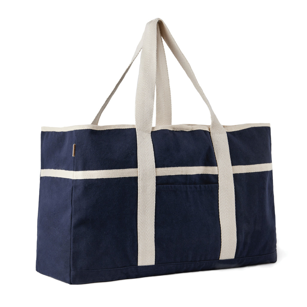 VINGA Volonne AWARE™ Strandtasche aus recyceltem Canvas – blau