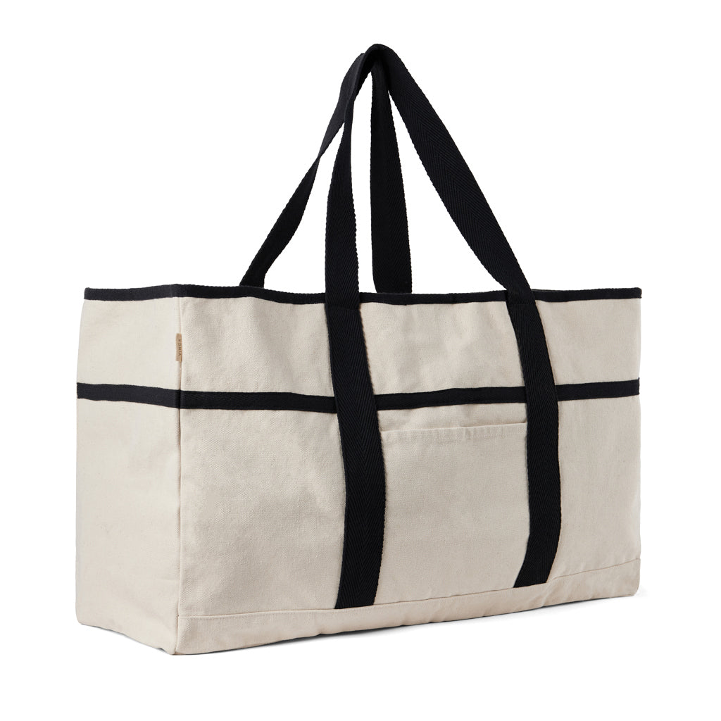 VINGA Volonne AWARE™ Strandtasche aus recyceltem Canvas – off white