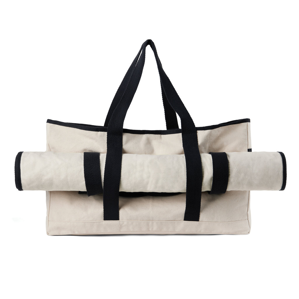 VINGA Volonne AWARE™ Strandtasche aus recyceltem Canvas – off white