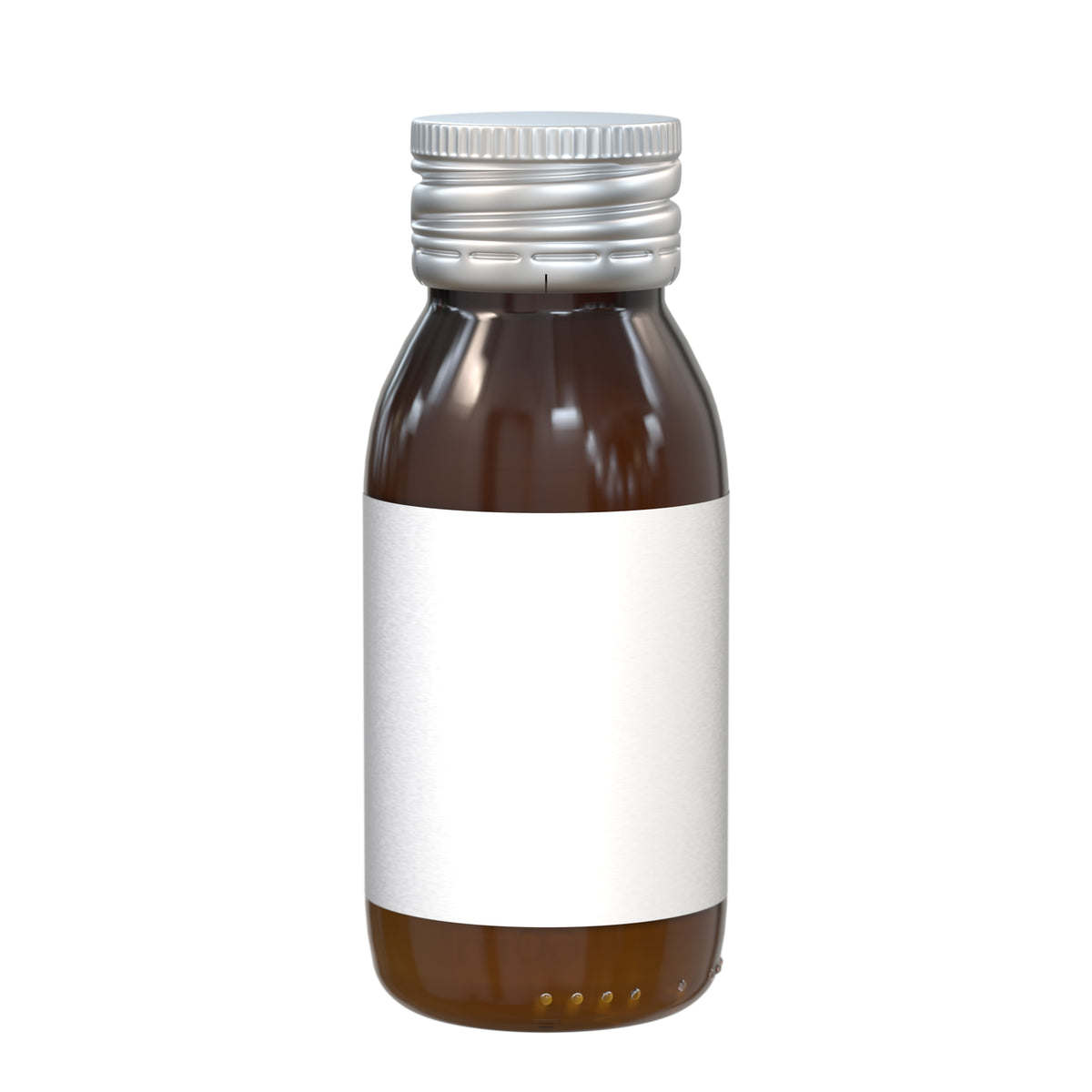 Vitamin Shot Orange 60 ml Flasche aus Glas mit Etikett