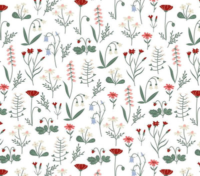 Standarddesign Wildblumen für bedruckte Wachstücher