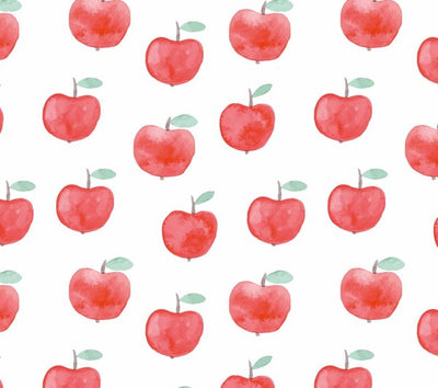 Standarddesign Äpfel Aquarell für bedruckte Wachstücher