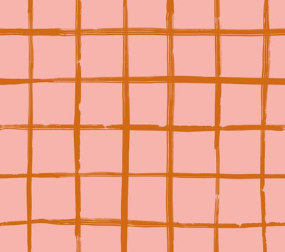 Standarddesign Gitter auf Rosa für bedruckte Wachstücher