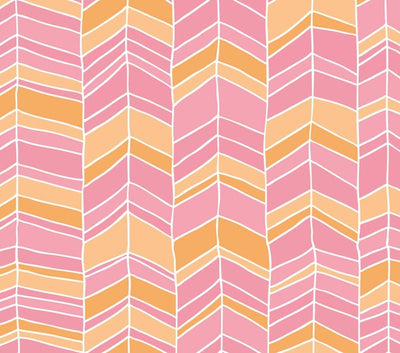 Standarddesign Fischgrät Rosa für bedruckte Wachstücher